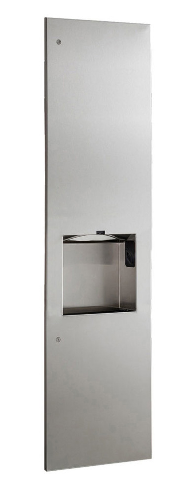 Recessed Paper Towel Dispenser/Automatic Hand Dryer/Waste Bin (3-in-1 Unit) International Only