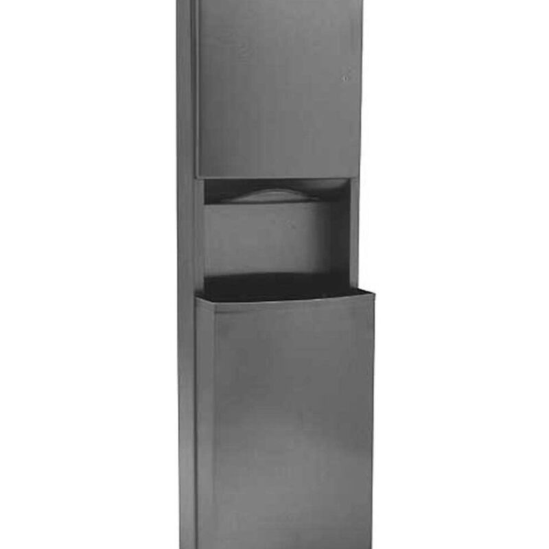 Tissue drawer with dustbin